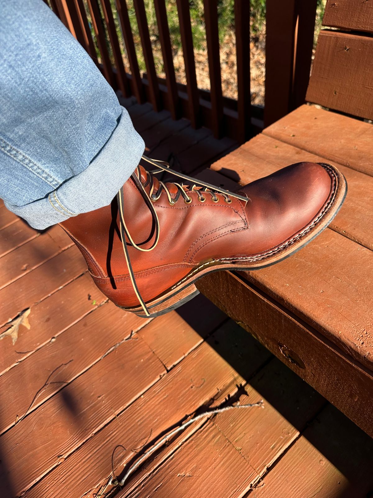 Photo by biggy545 on January 26, 2026 of the White's Farmer/Rancher in Seidel Red Dog Oil Tan.