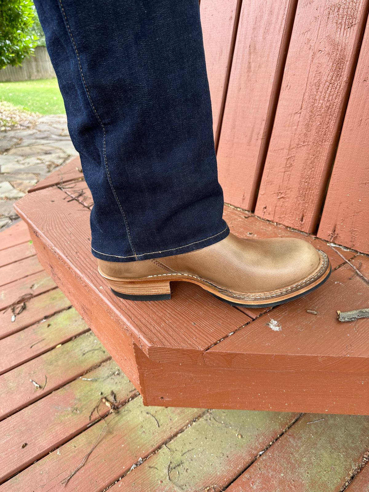 Photo by biggy545 on April 21, 2026 of the White's Nomad Engineer Boots in Horween Natural Chromexcel.