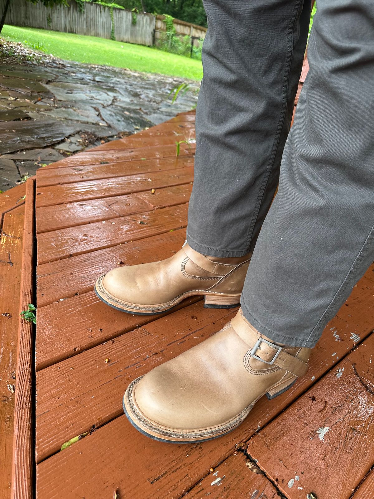 Photo by biggy545 on May 8, 2026 of the White's Nomad Engineer Boots in Horween Natural Chromexcel.