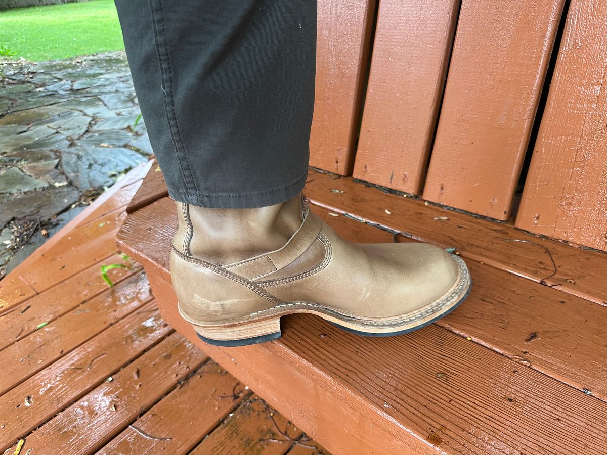 Photo by biggy545 on May 8, 2026 of the White's Nomad Engineer Boots in Horween Natural Chromexcel.
