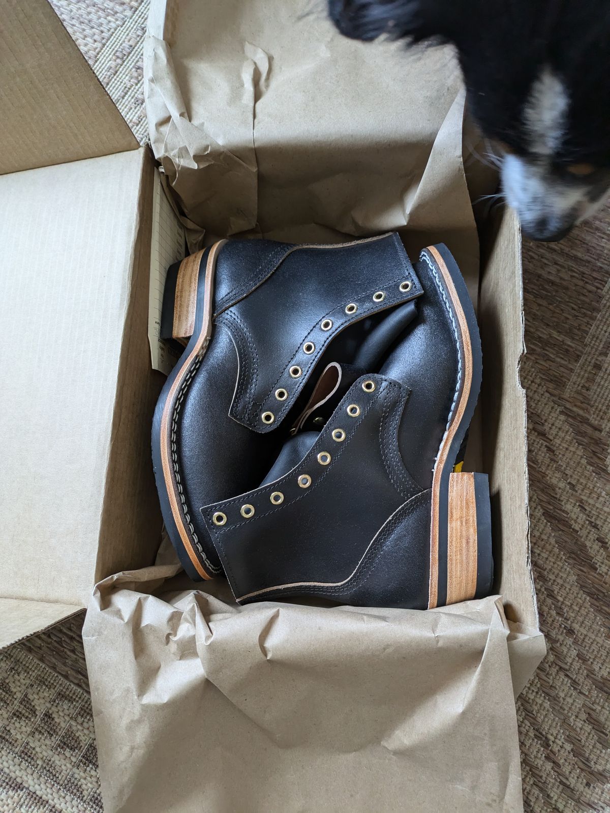 Photo by UnpackedC on January 27, 2025 of the Nicks Prospector in Horween Black Waxed Flesh.