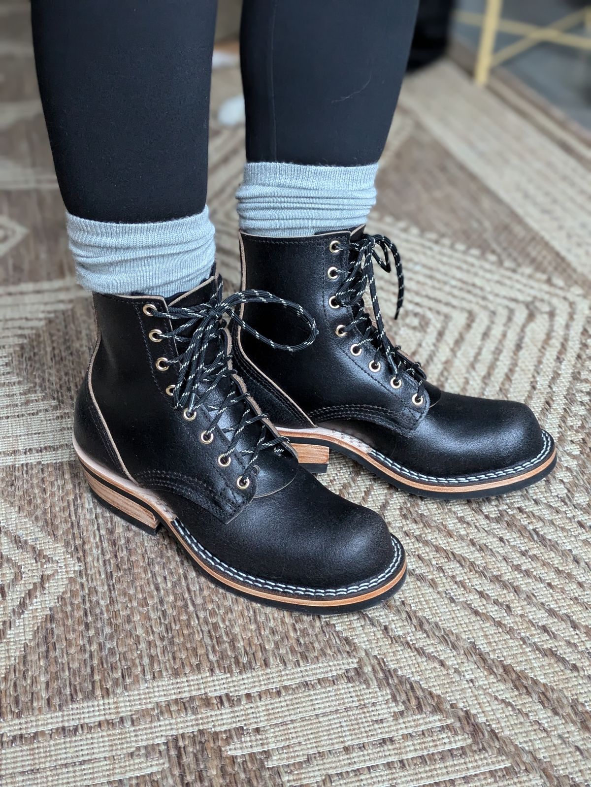 Photo by UnpackedC on January 27, 2025 of the Nicks Prospector in Horween Black Waxed Flesh.
