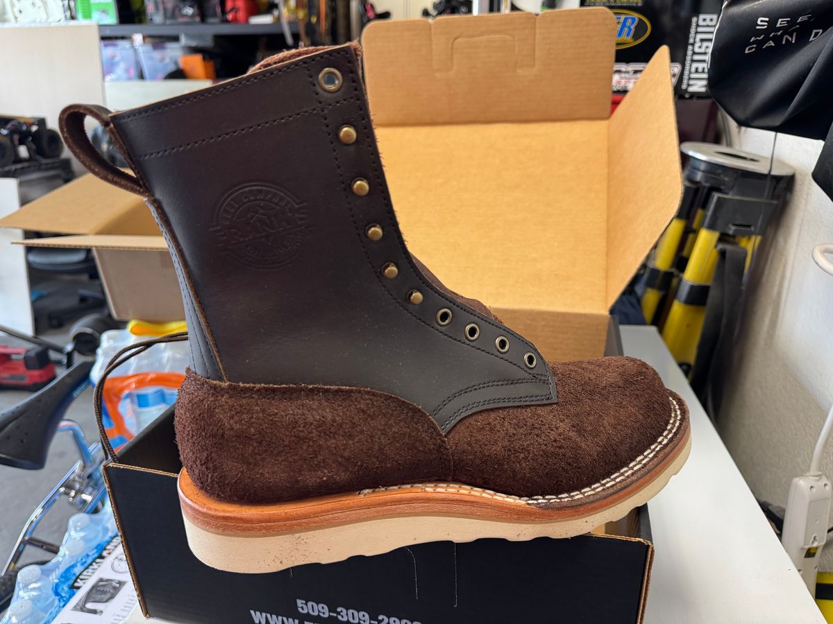 Photo by OrtizConstruction on April 1, 2026 of the Frank's Boots Rainier in Seidel Mocha Oil Tan.