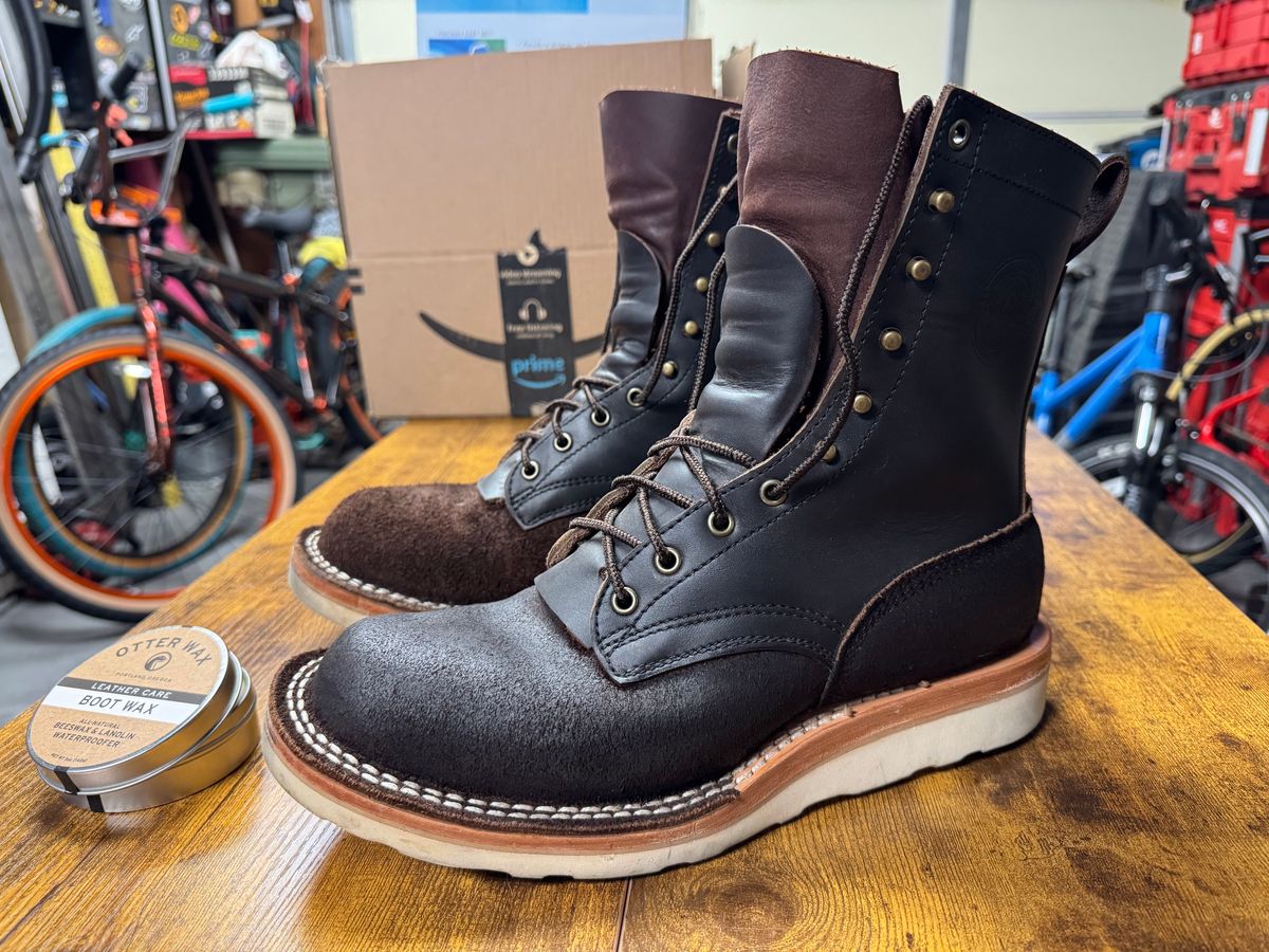 Photo by OrtizConstruction on April 5, 2026 of the Frank's Boots Rainier in Seidel Mocha Oil Tan.