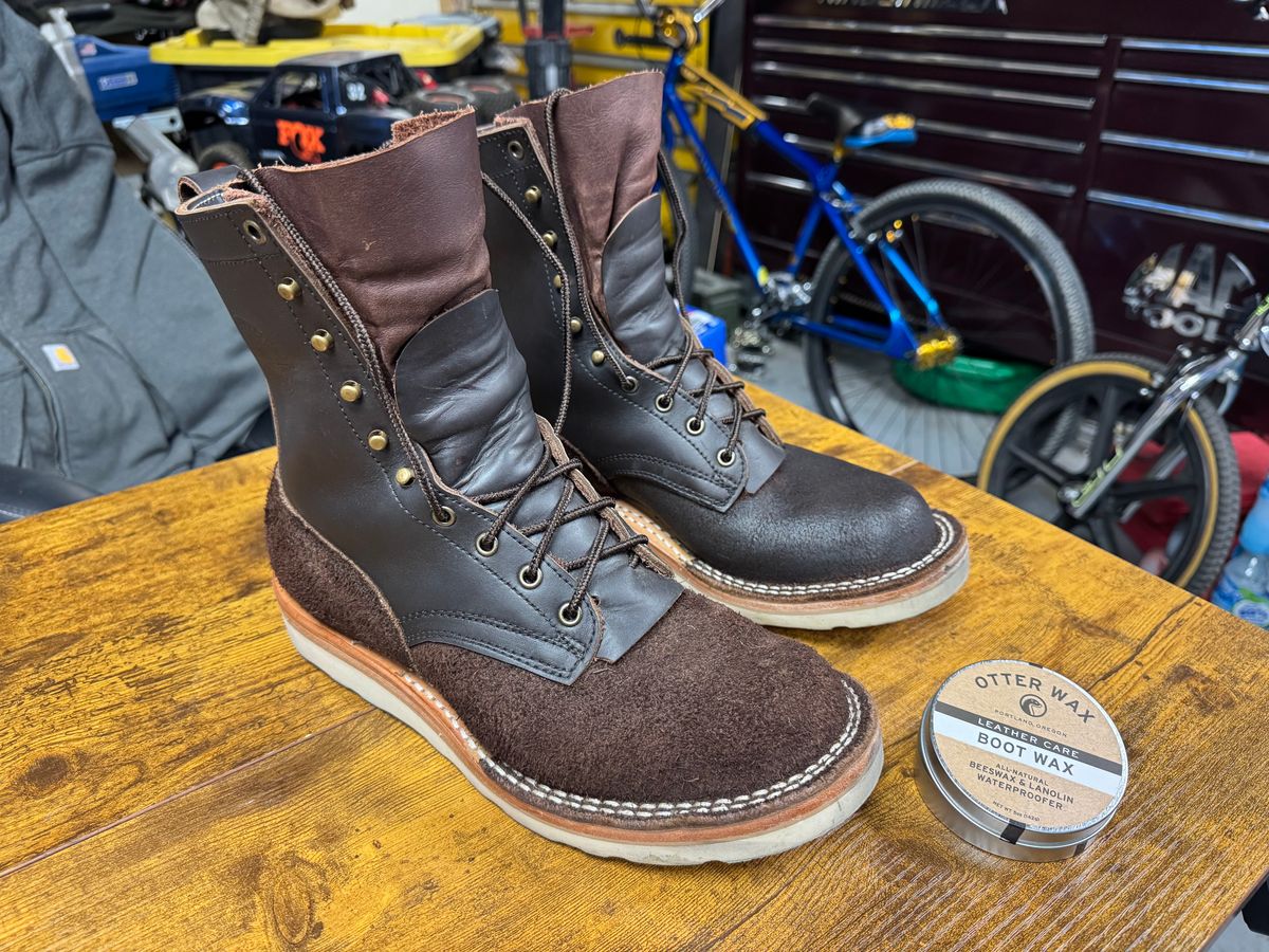 Photo by OrtizConstruction on April 5, 2026 of the Frank's Boots Rainier in Seidel Mocha Oil Tan.