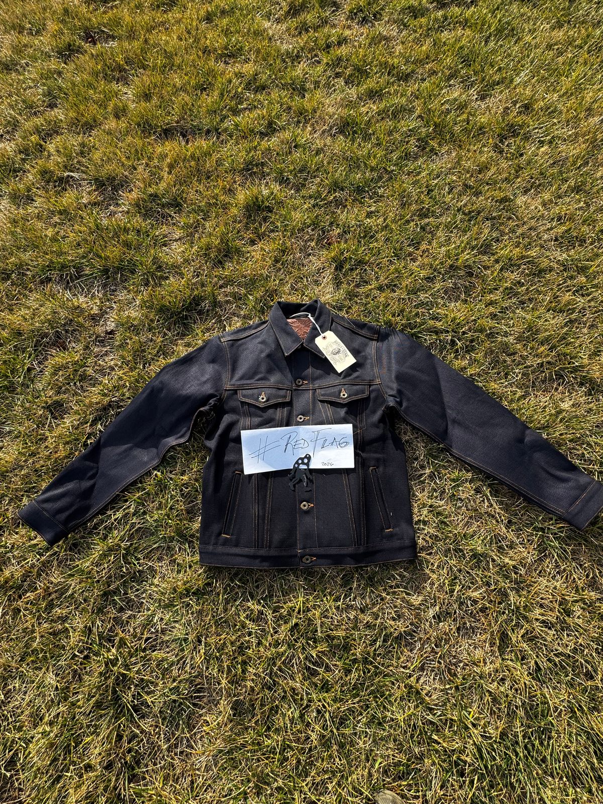 Photo by ericxj99 on January 22, 2026 of the Brave Star Ironside 21.5oz Frankenstein in 22oz Denim.