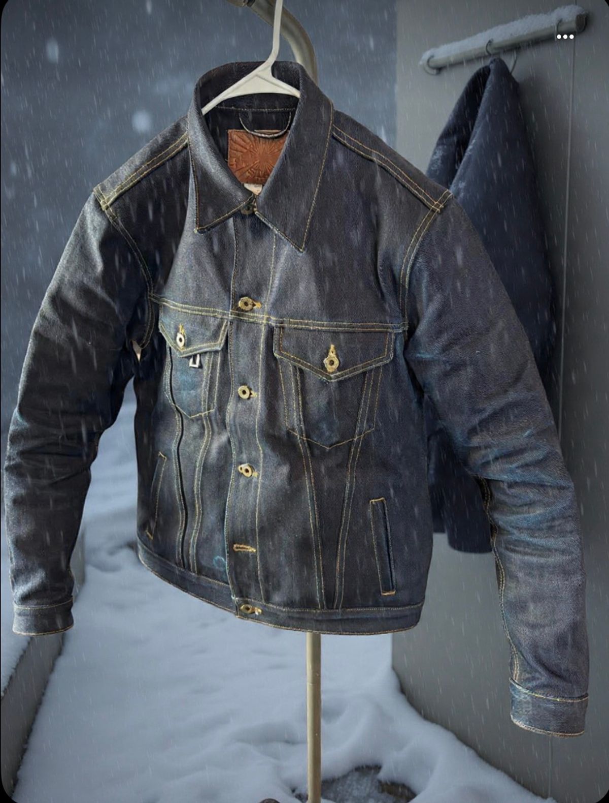 Photo by ericxj99 on January 30, 2026 of the Brave Star Ironside 21.5oz Frankenstein in 22oz Denim.