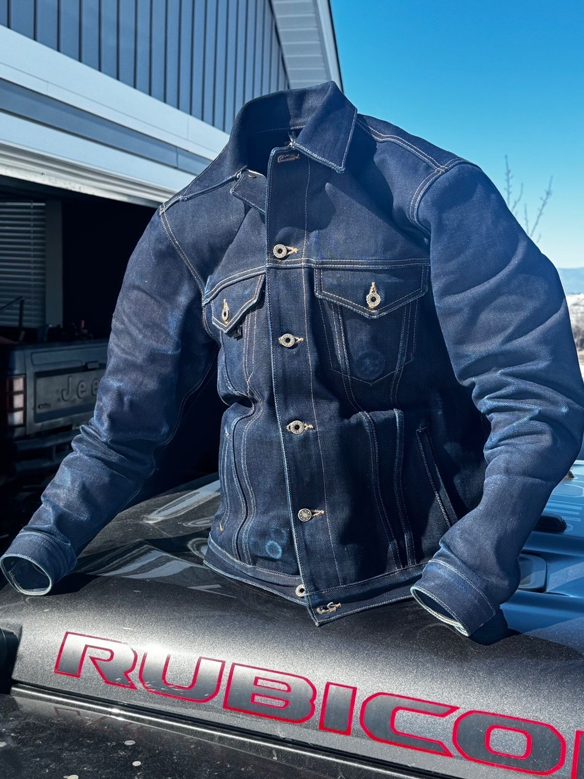 Photo by ericxj99 on February 10, 2026 of the Brave Star Ironside 21.5oz Frankenstein in 22oz Denim.