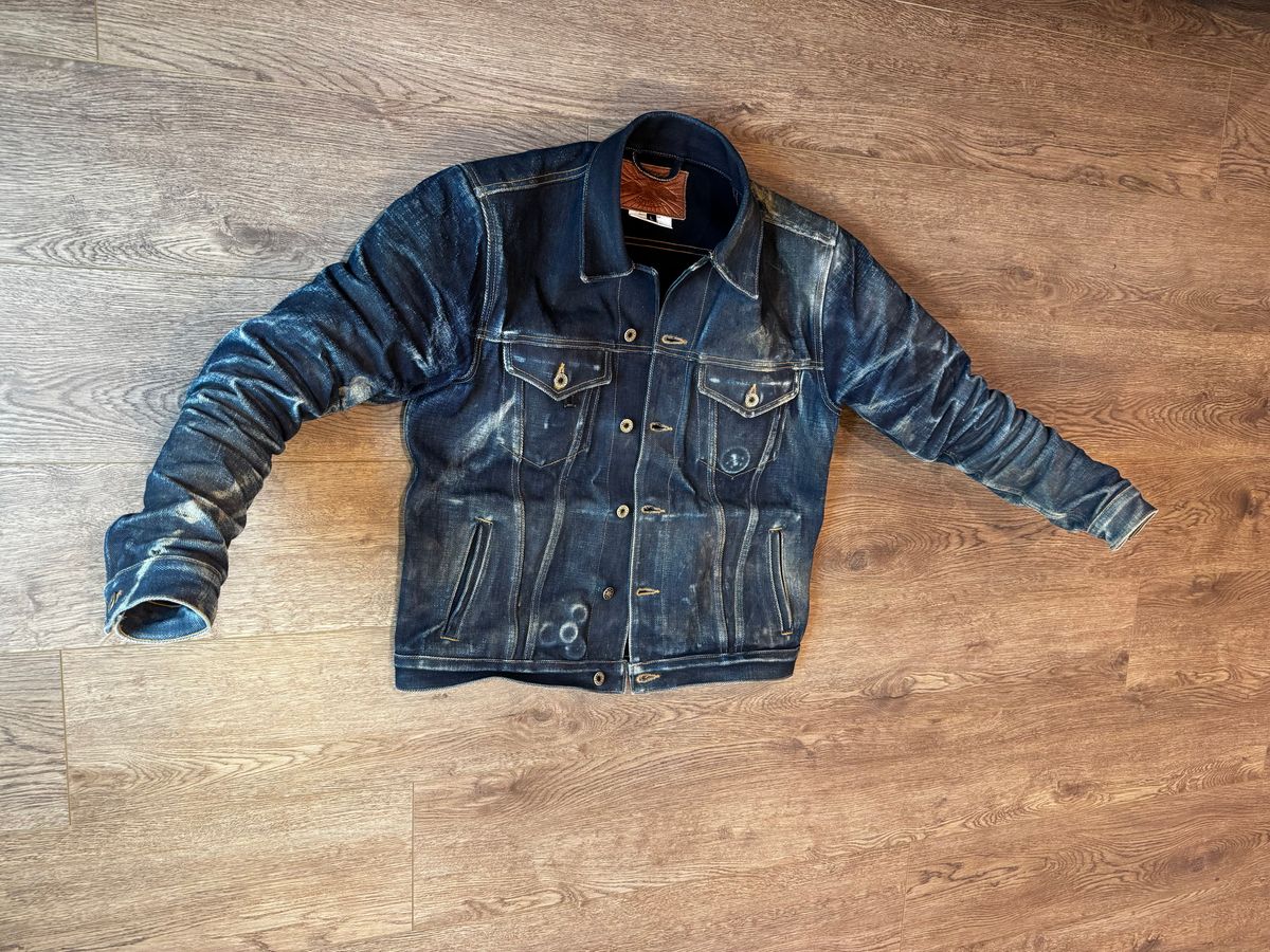 Photo by ericxj99 on March 3, 2026 of the Brave Star Ironside 21.5oz Frankenstein in 22oz Denim.