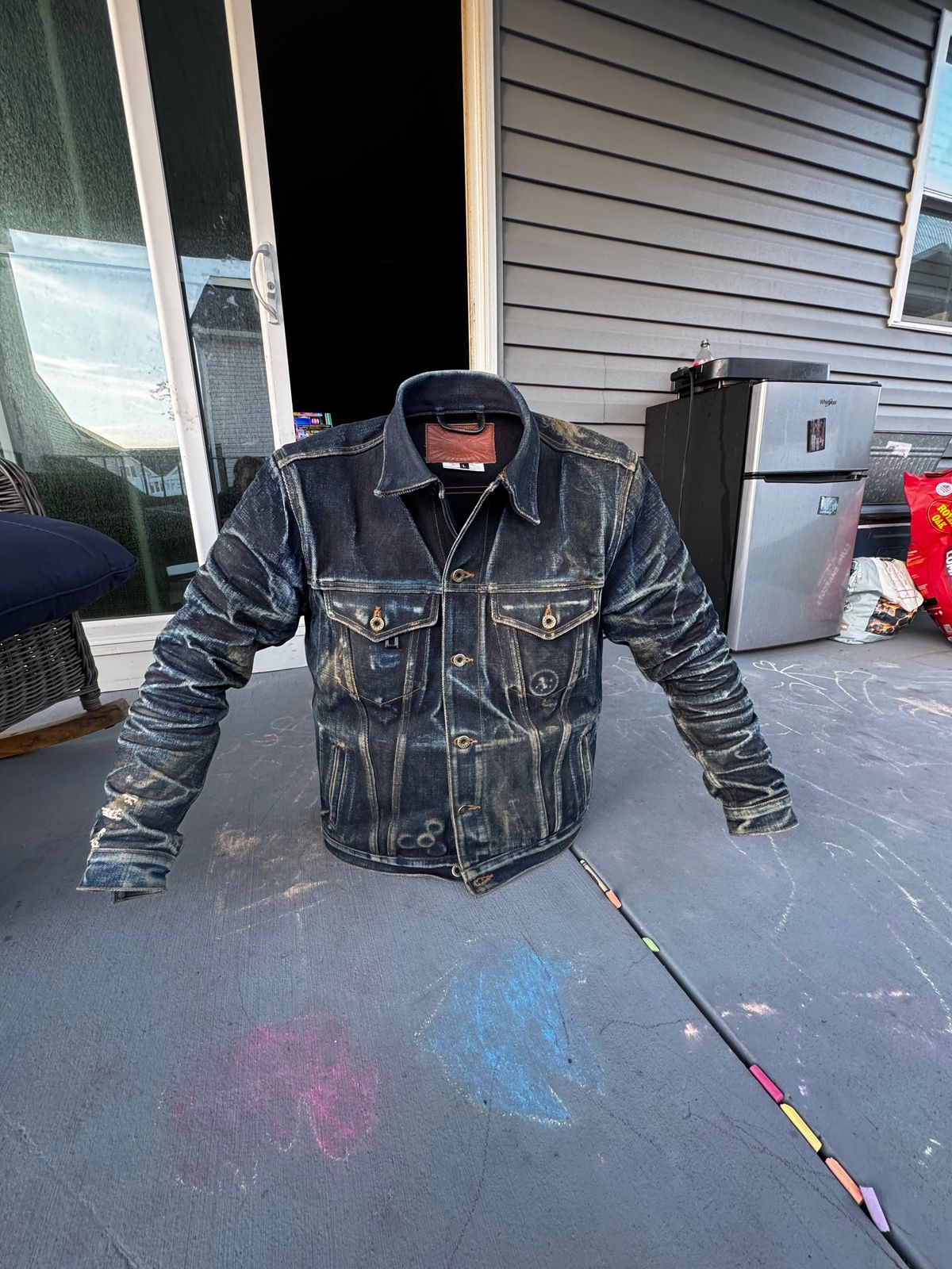 Photo by ericxj99 on March 24, 2026 of the Brave Star Ironside 21.5oz Frankenstein in 22oz Denim.