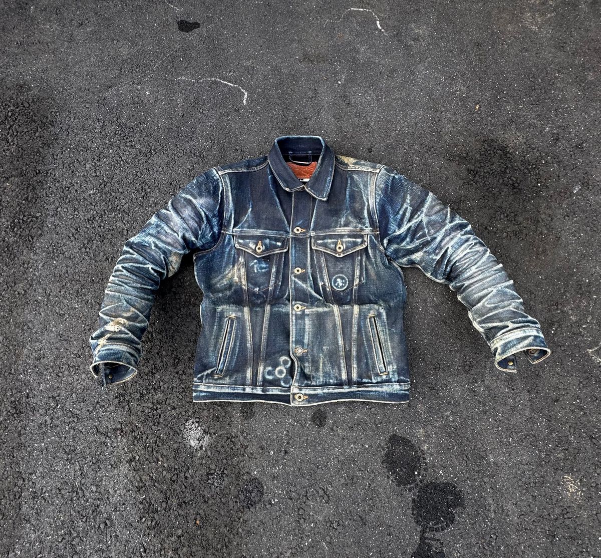 Photo by ericxj99 on April 12, 2026 of the Brave Star Ironside 21.5oz Frankenstein in 22oz Denim.