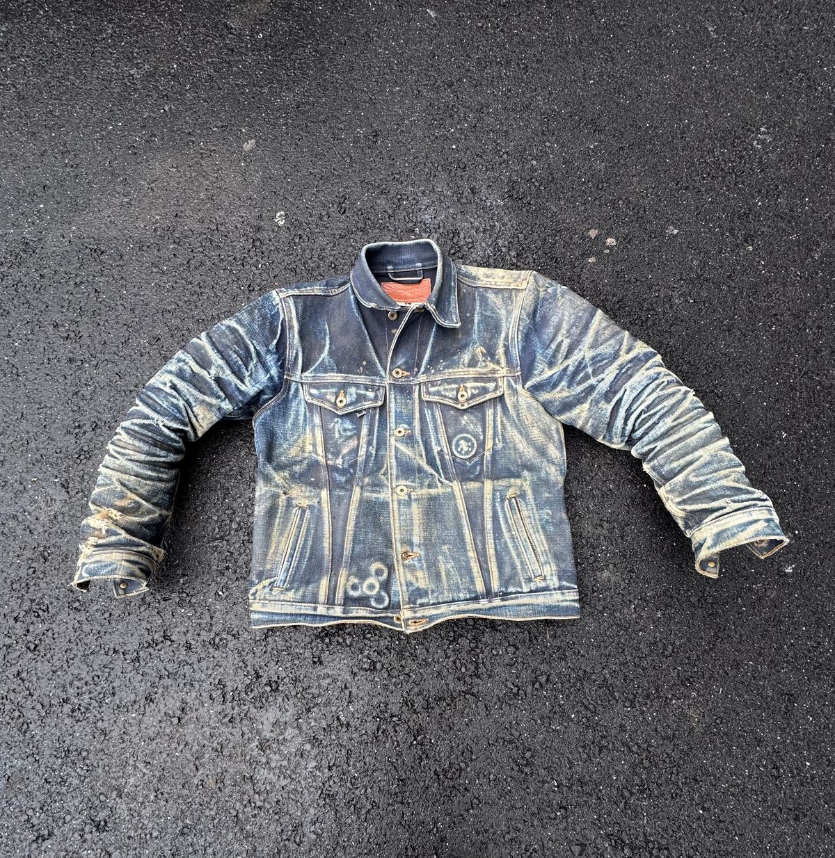 Photo by ericxj99 on April 25, 2026 of the Brave Star Ironside 21.5oz Frankenstein in 22oz Denim.