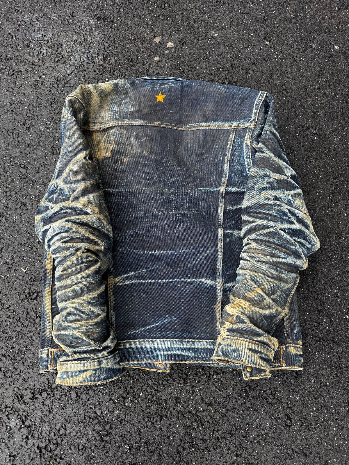 Photo by ericxj99 on April 25, 2026 of the Brave Star Ironside 21.5oz Frankenstein in 22oz Denim.