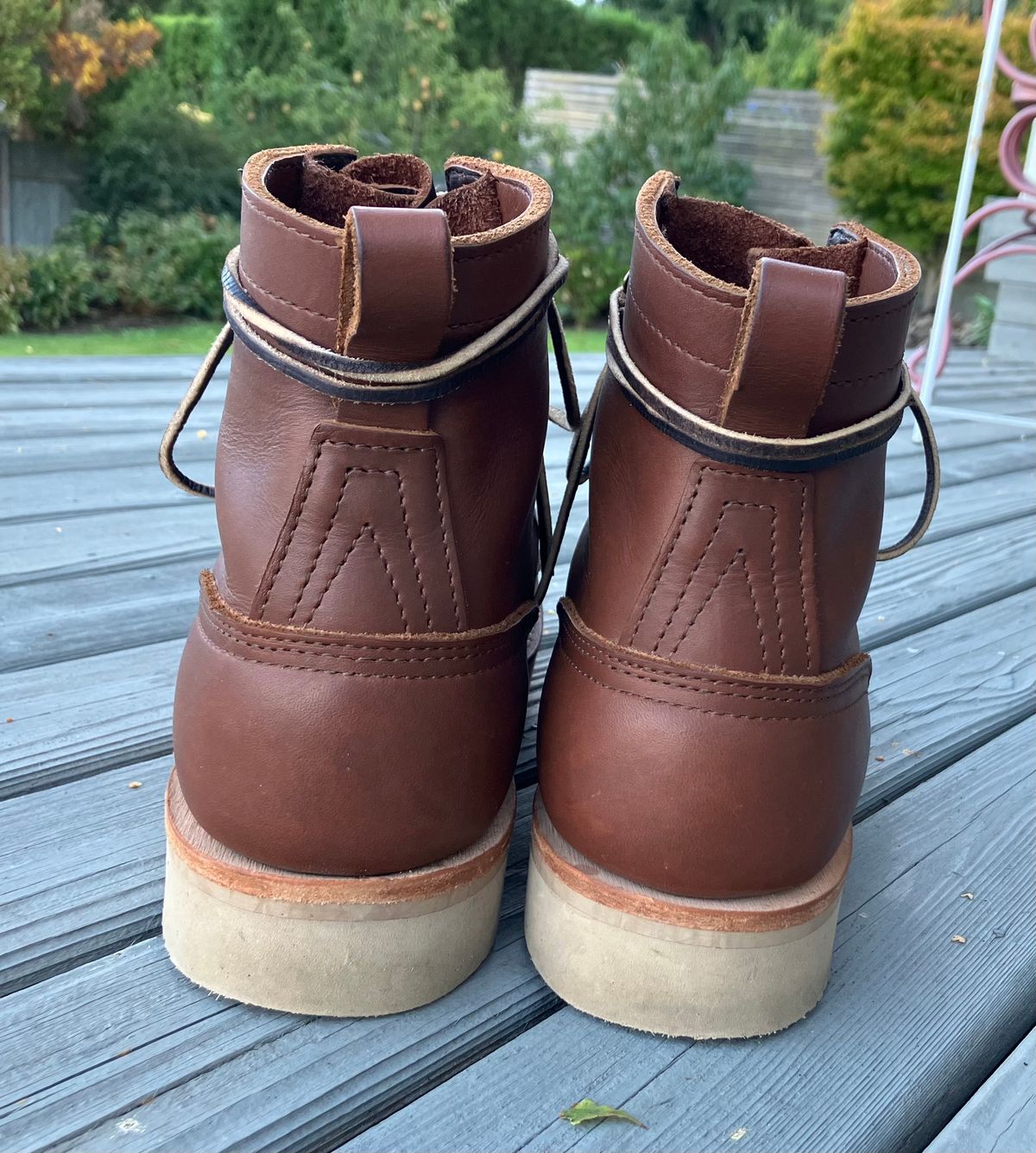 Photo by taylorlong1 on October 1, 2025 of the Nicks Moc Toe in Seidel 1964 Brown.