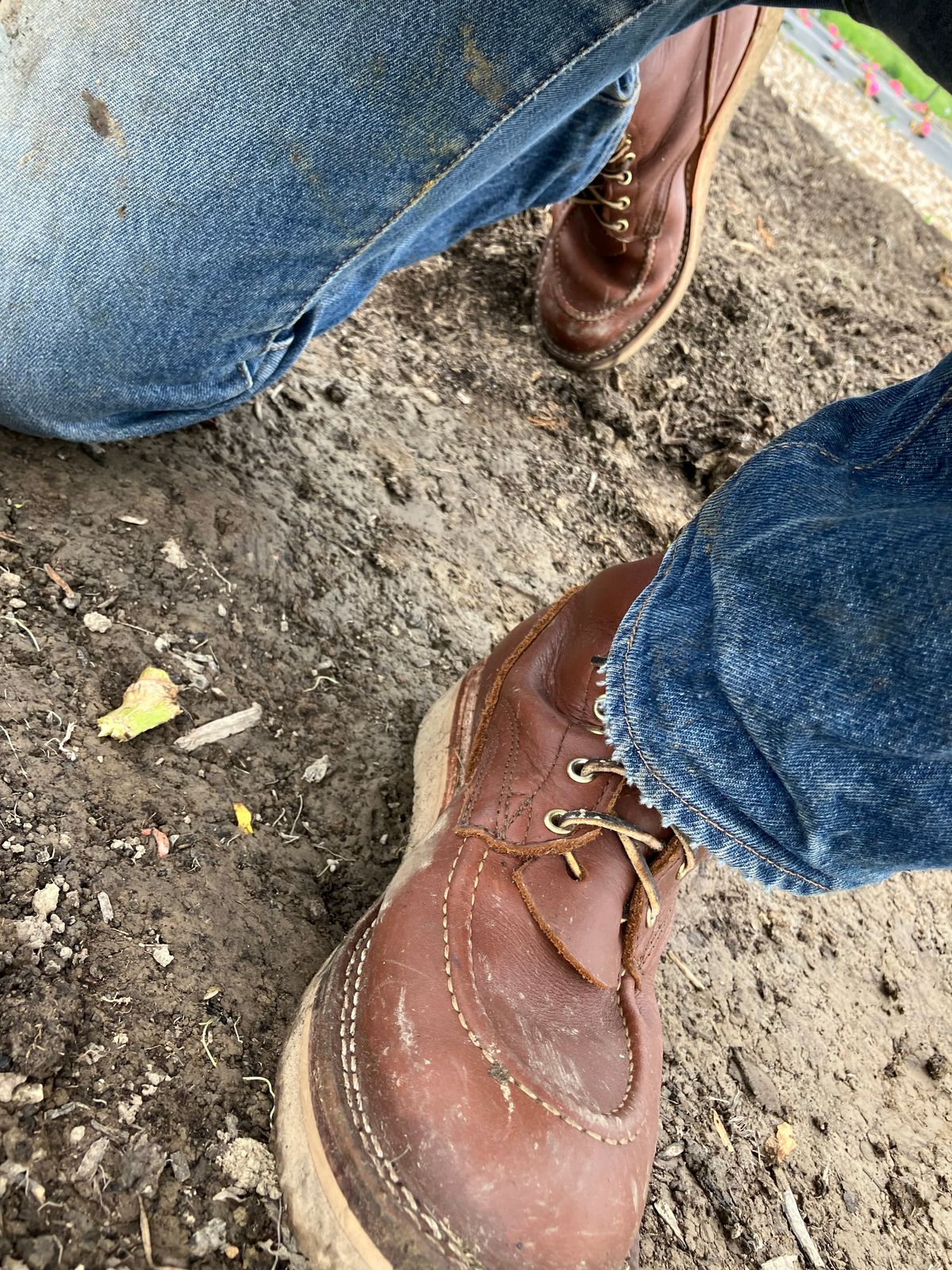 Photo by taylorlong1 on October 22, 2025 of the Nicks Moc Toe in Seidel 1964 Brown.