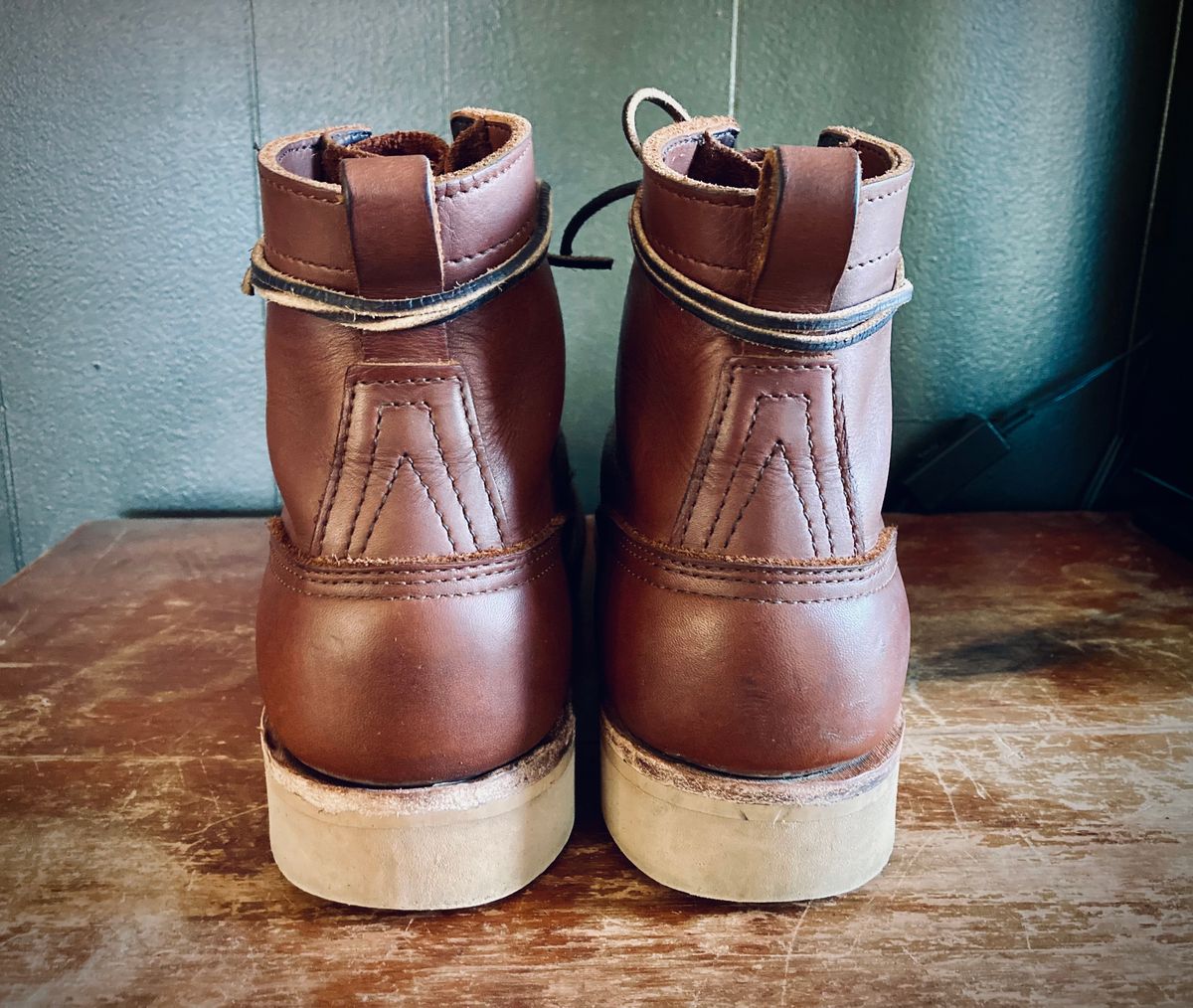 Photo by taylorlong1 on November 2, 2025 of the Nicks Moc Toe in Seidel 1964 Brown.