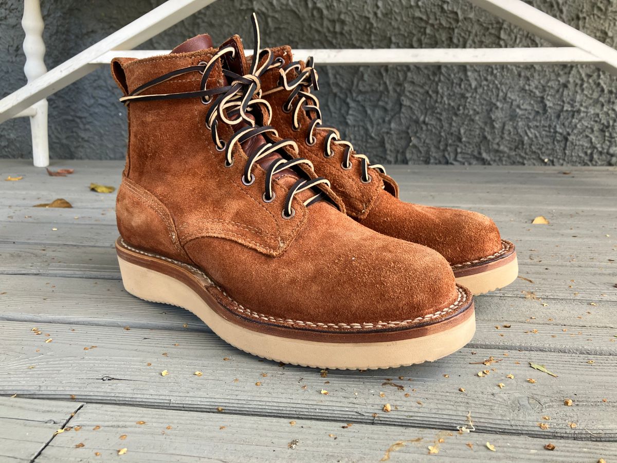 Photo by taylorlong1 on October 27, 2025 of the White's C350-CS in Seidel Red Dog Oil Tan Roughout.