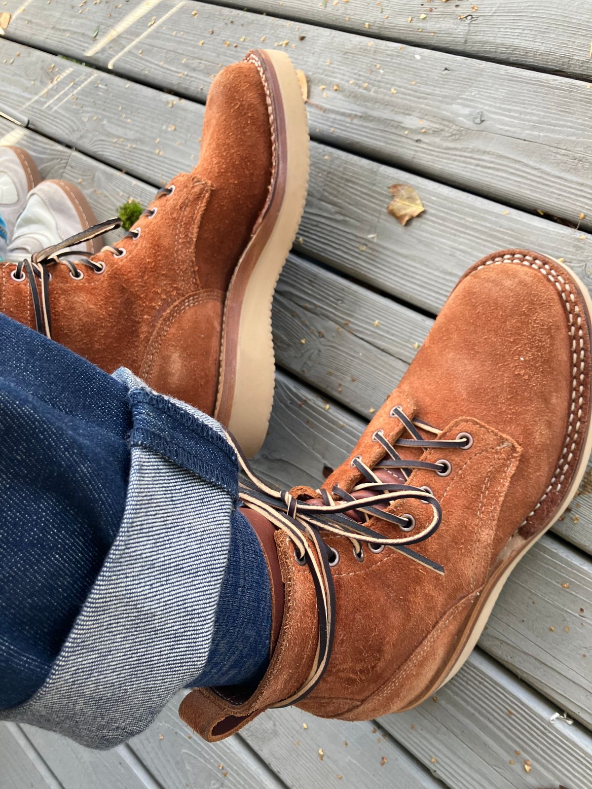 Photo by taylorlong1 on October 27, 2025 of the White's C350-CS in Seidel Red Dog Oil Tan Roughout.