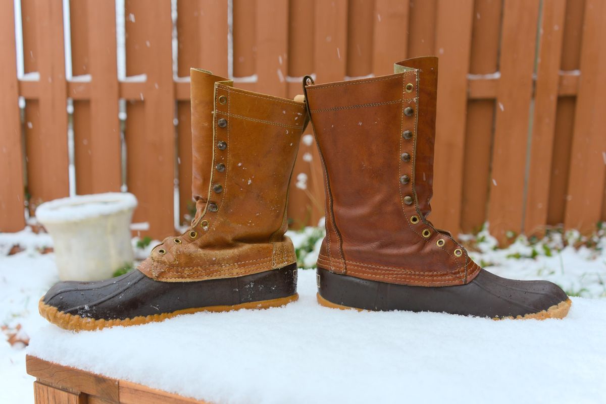 Photo by feetpics on December 5, 2025 of the L.L.Bean Maine Hunting Shoe 12" in Unknown Leather.