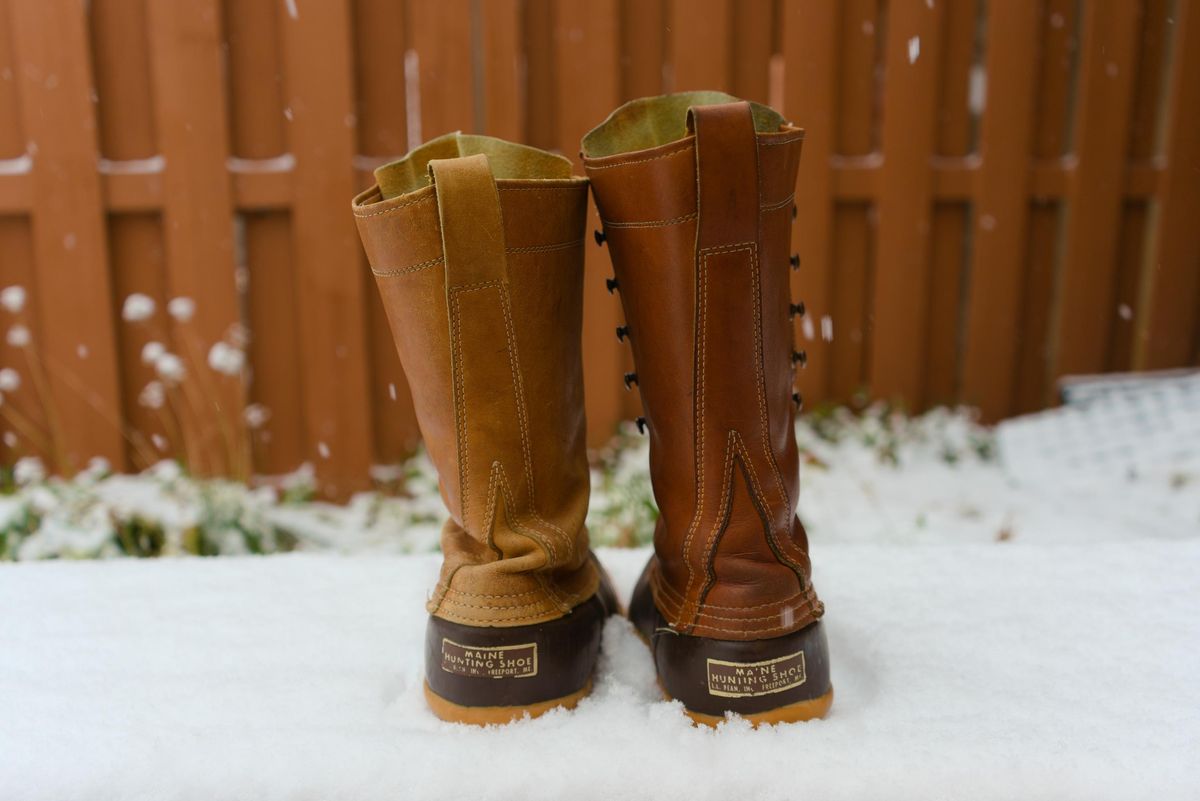 Photo by feetpics on December 5, 2025 of the L.L.Bean Maine Hunting Shoe 12" in Unknown Leather.