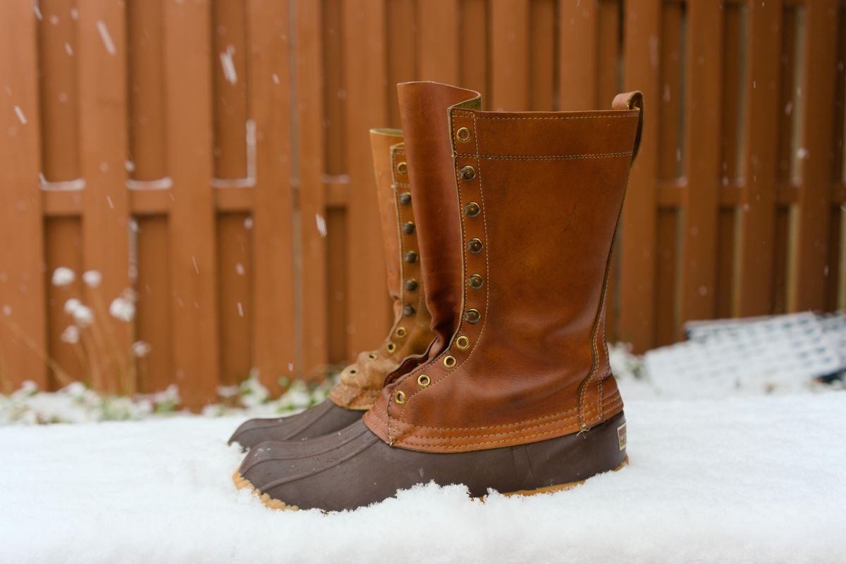 Photo by feetpics on December 5, 2025 of the L.L.Bean Maine Hunting Shoe 12" in Unknown Leather.