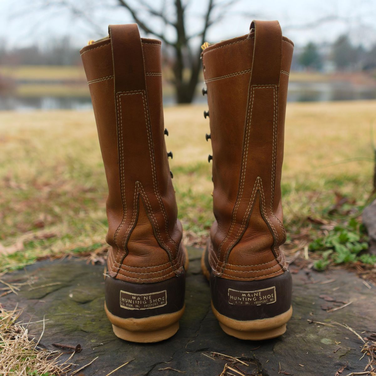 Photo by feetpics on March 4, 2026 of the L.L.Bean Maine Hunting Shoe 12" in Unknown Leather.