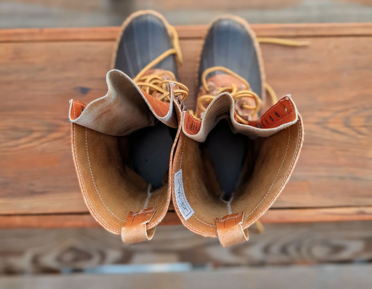 Photo by feetpics on November 5, 2025 of the L.L.Bean Maine Hunting Shoe 12" in Unknown Leather.