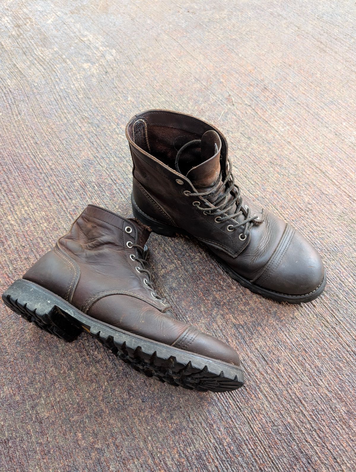Photo by JoeB on July 31, 2025 of the Red Wing 4556 in S.B. Foot Amber Harness.