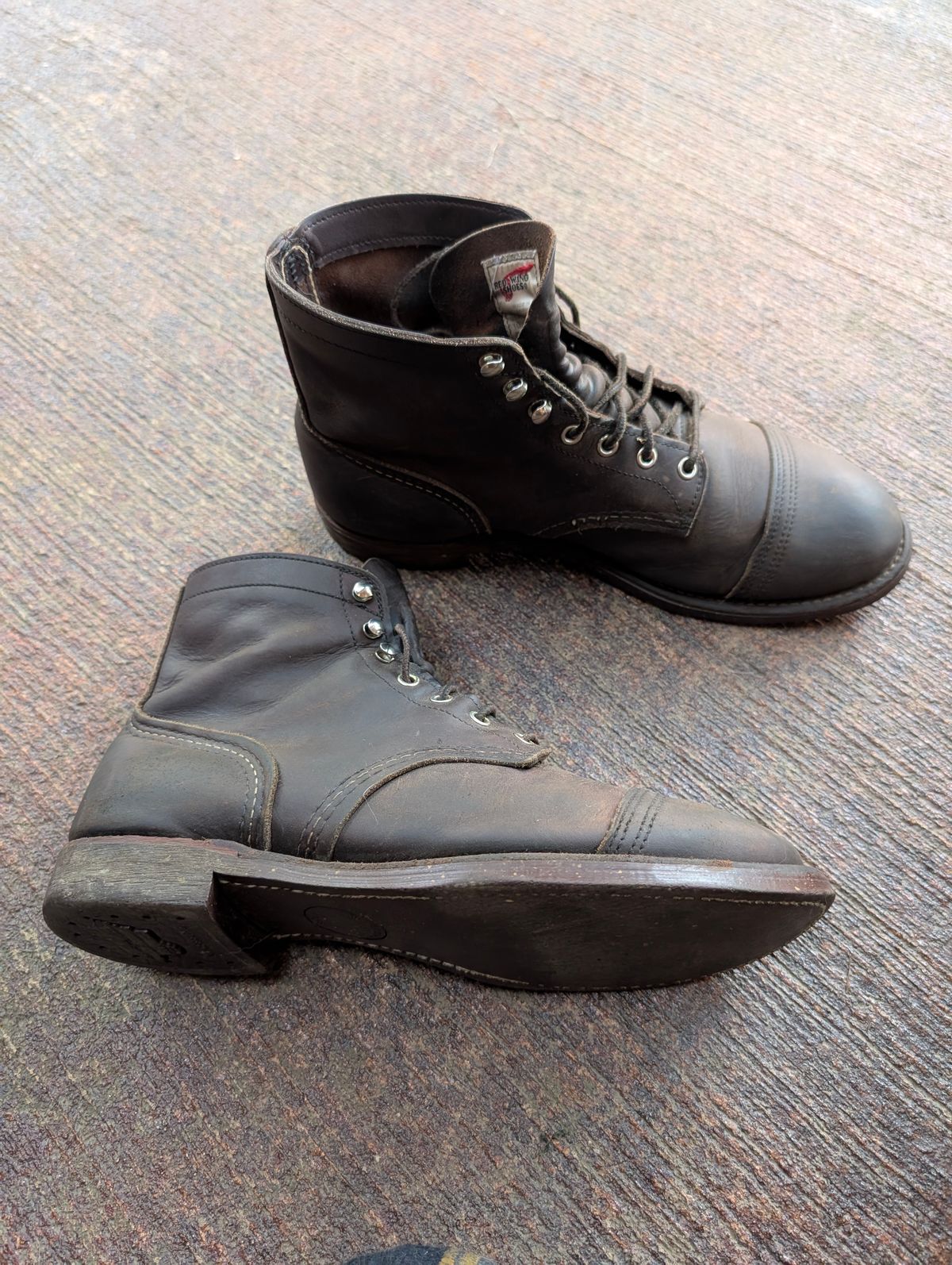 Photo by JoeB on July 31, 2025 of the Red Wing 8111 in S.B. Foot Copper Rough and Tough.