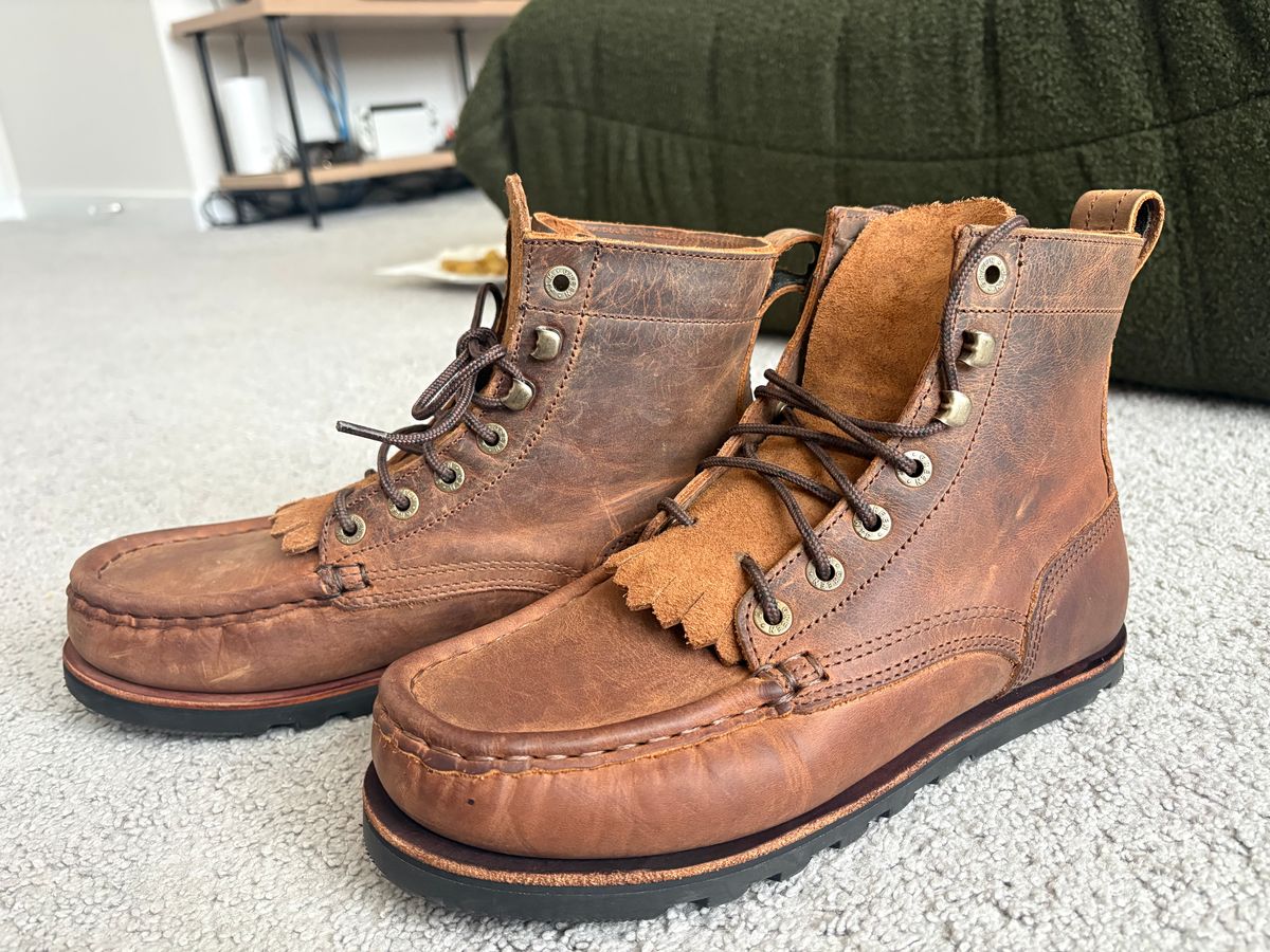 Photo by letsmosey on February 28, 2026 of the Jim Green Barefoot Workhorse in Bronco brown.