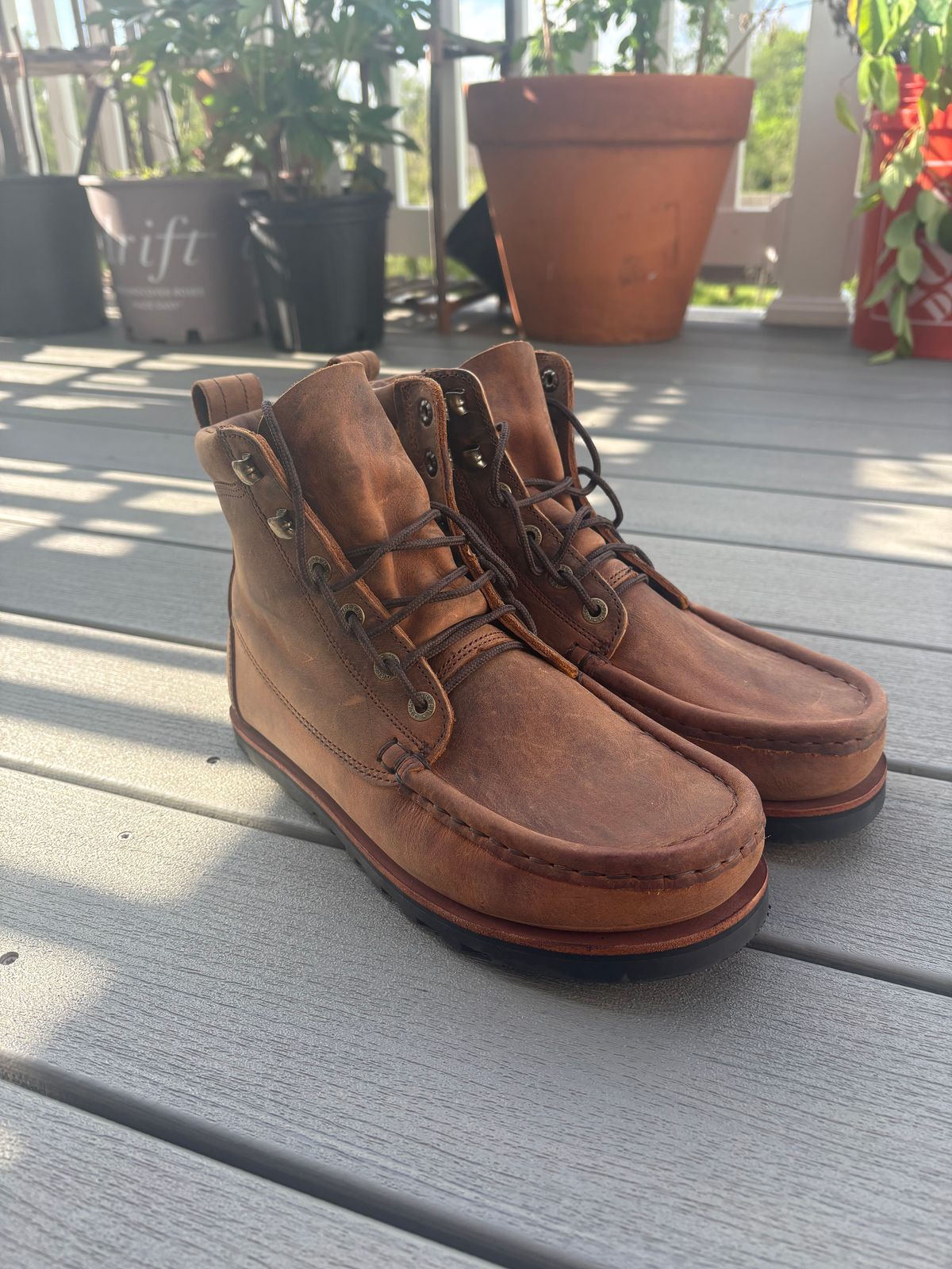 Photo by letsmosey on May 15, 2026 of the Jim Green Barefoot Meander in Bronco Brown.