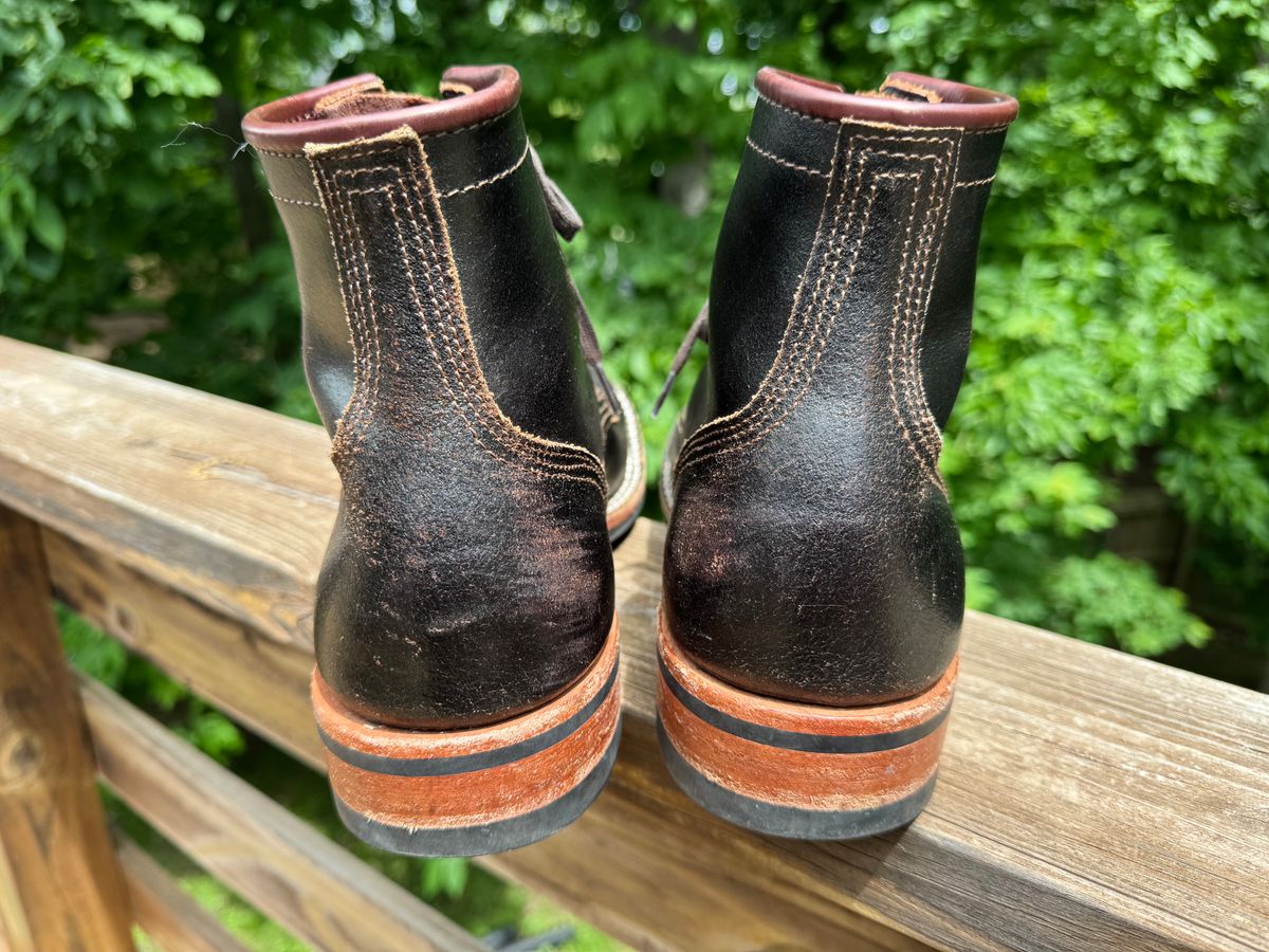 Photo by gojjishoss on May 22, 2025 of the Nicks MTO in Horween Brown Waxed Flesh.