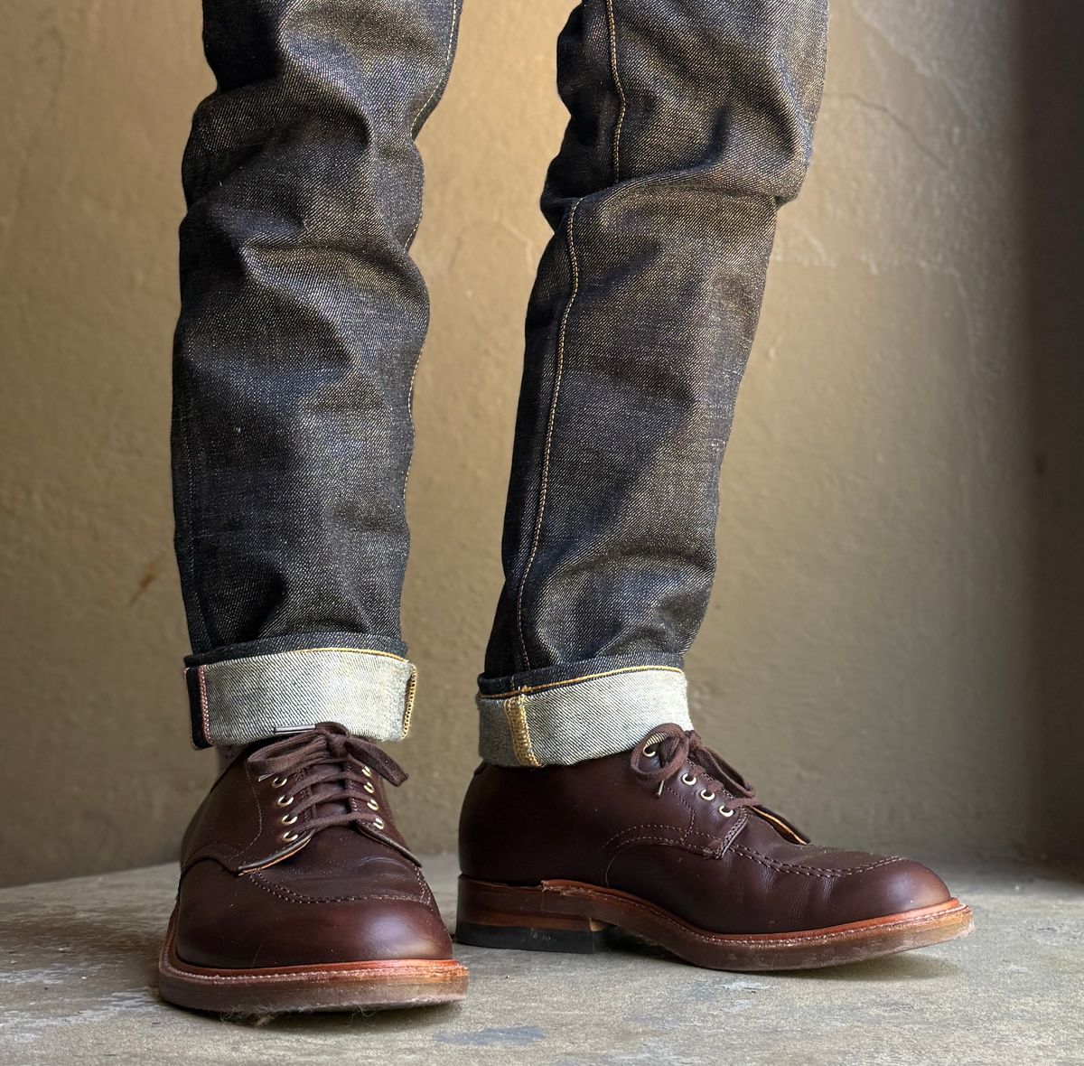 Photo by blinkofani on March 17, 2025 of the Alden Bainbridge Indy Shoe in Horween Brown Chromexcel.