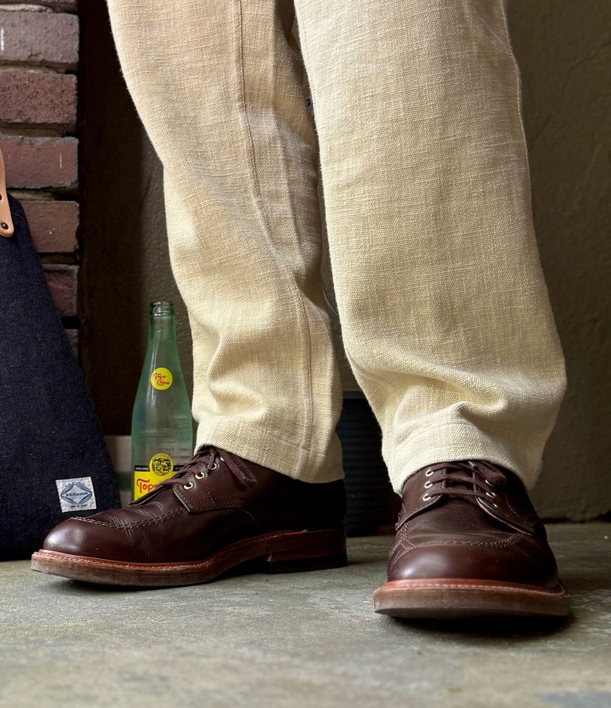 Photo by blinkofani on April 20, 2025 of the Alden Bainbridge Indy Shoe in Horween Brown Chromexcel.