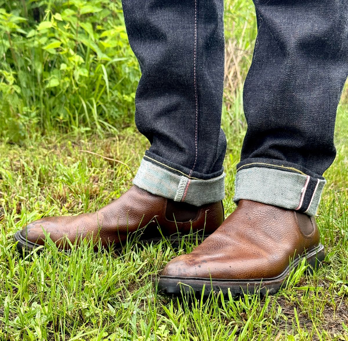 Photo by blinkofani on May 24, 2026 of the Crockett & Jones Chelsea 11 in Dark Brown Scotch Grain.