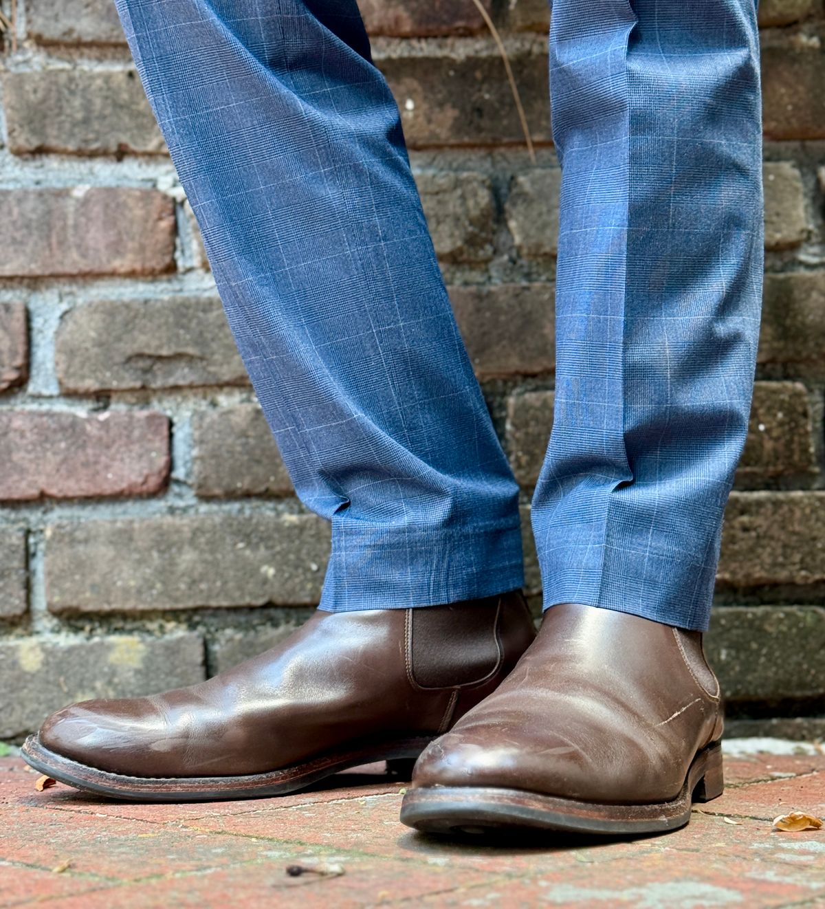 Photo by blinkofani on May 13, 2026 of the Crockett & Jones Chelsea 5 in Dark Brown Waxed Calf.