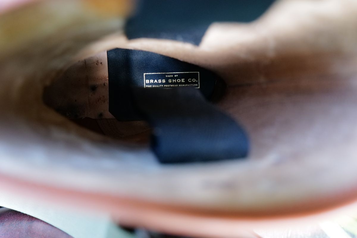 Photo by jcurry on June 17, 2025 of the Clinch Engineer Boots 11-Inch Height in Brown-Overdyed Horsebutt.