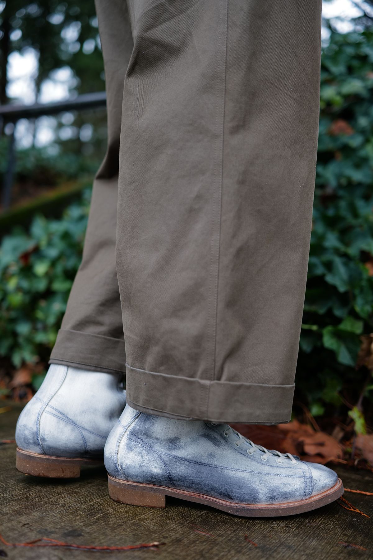 Photo by jcurry on January 5, 2025 of the Clinch Gary Boots in EQ Horsebutt White Dirty Finish.