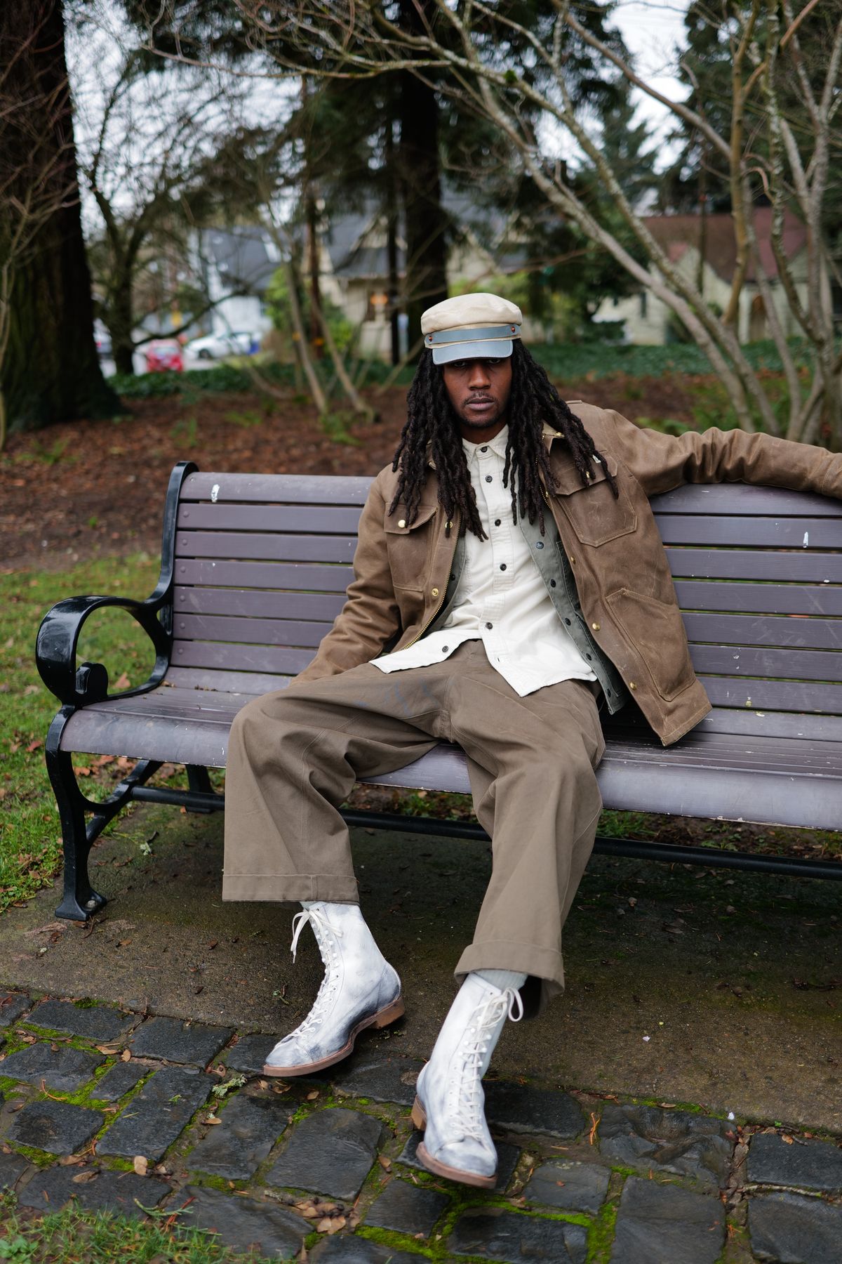 Photo by jcurry on January 5, 2025 of the Clinch Gary Boots in EQ Horsebutt White Dirty Finish.