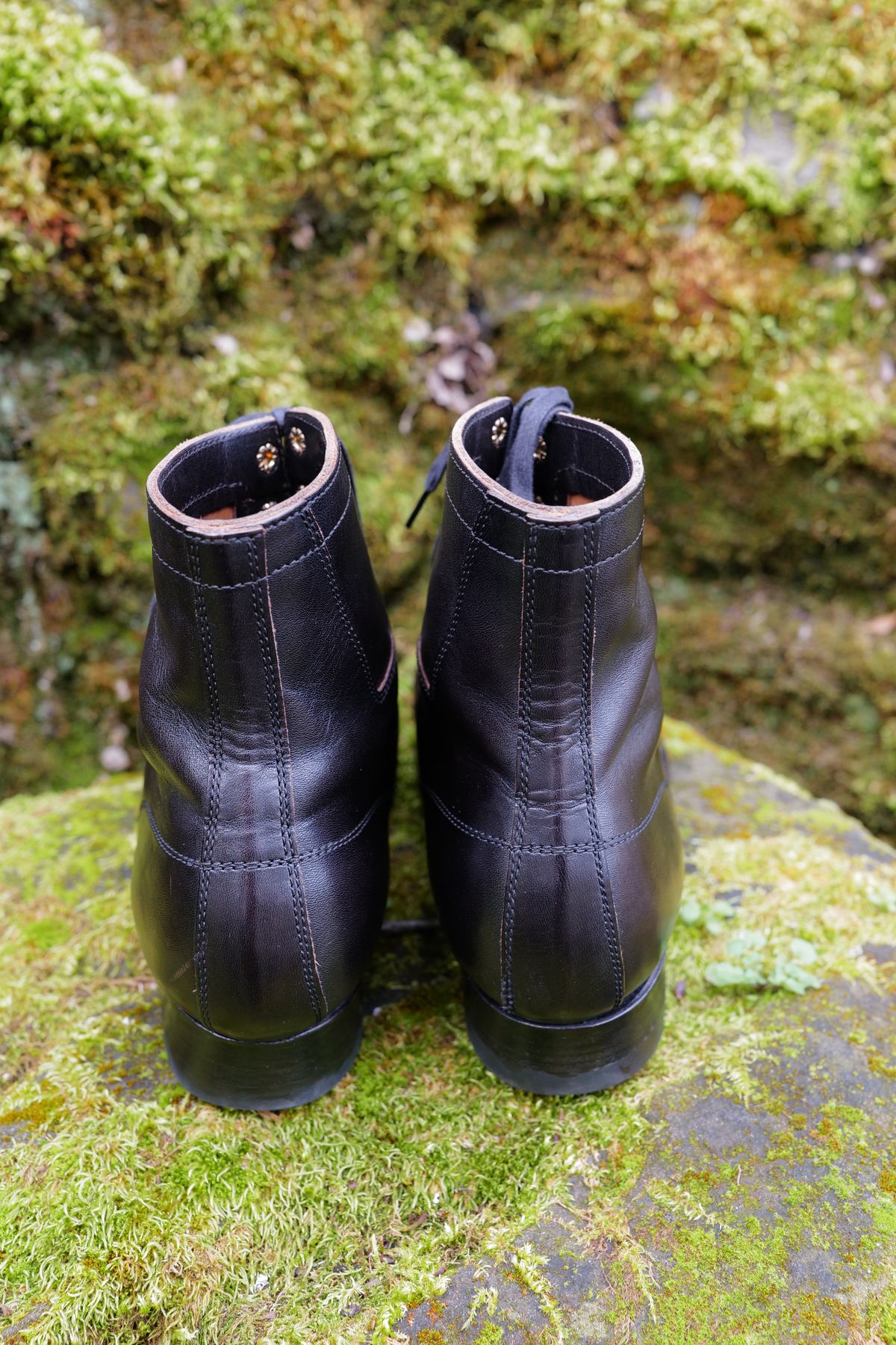 Photo by jcurry on March 1, 2026 of the Clinch Milne Soft-toe in Top Notch Horsehide Black (Tea core).