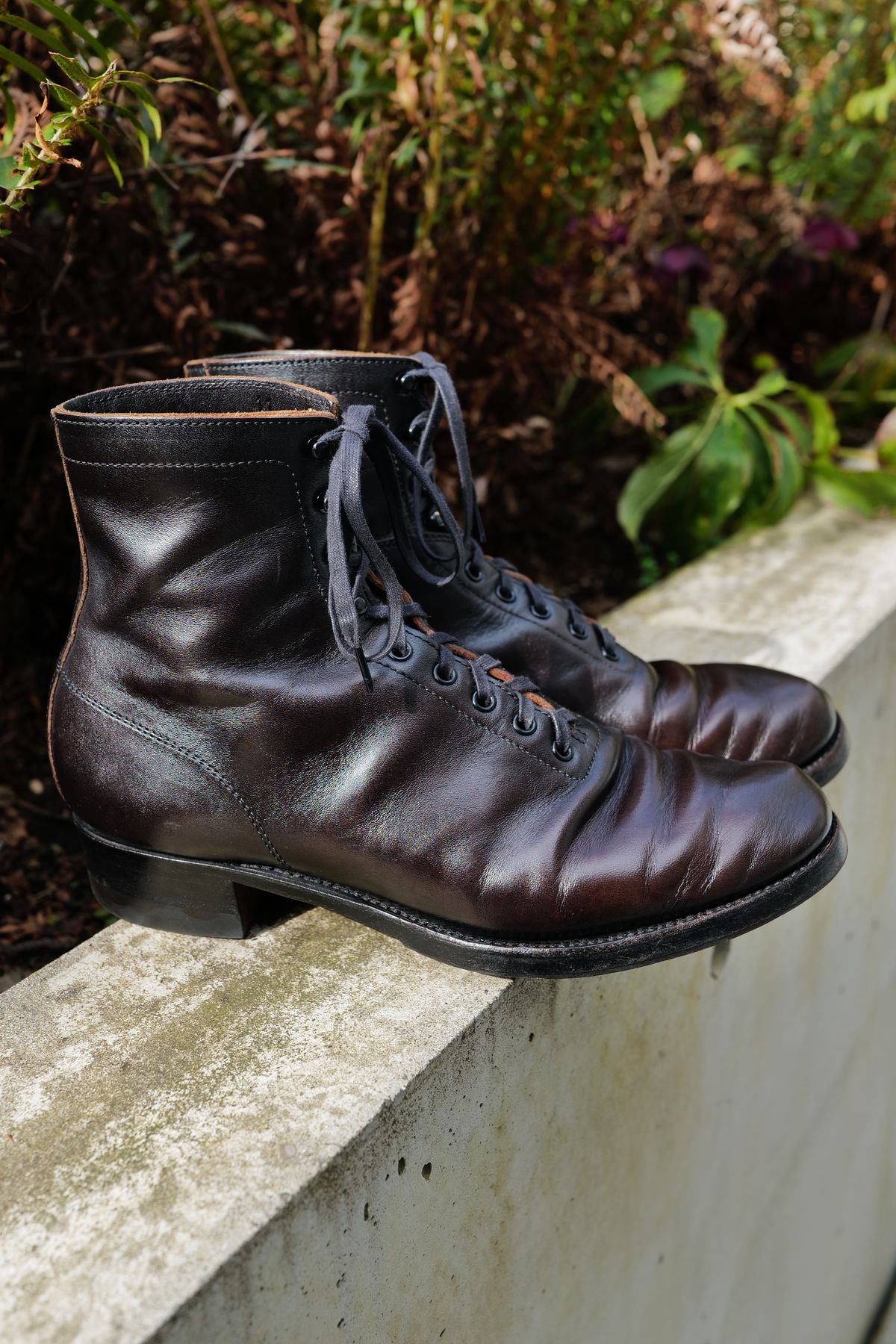 Photo by jcurry on March 1, 2026 of the Clinch Milne Soft-toe in Top Notch Horsehide Black (Tea core).