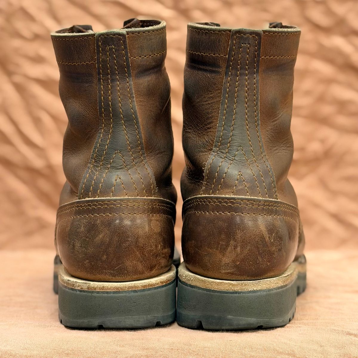 Photo by ElectricElephant on December 5, 2025 of the Nicks Moc Toe in Horween Predator Toasted Coconut.