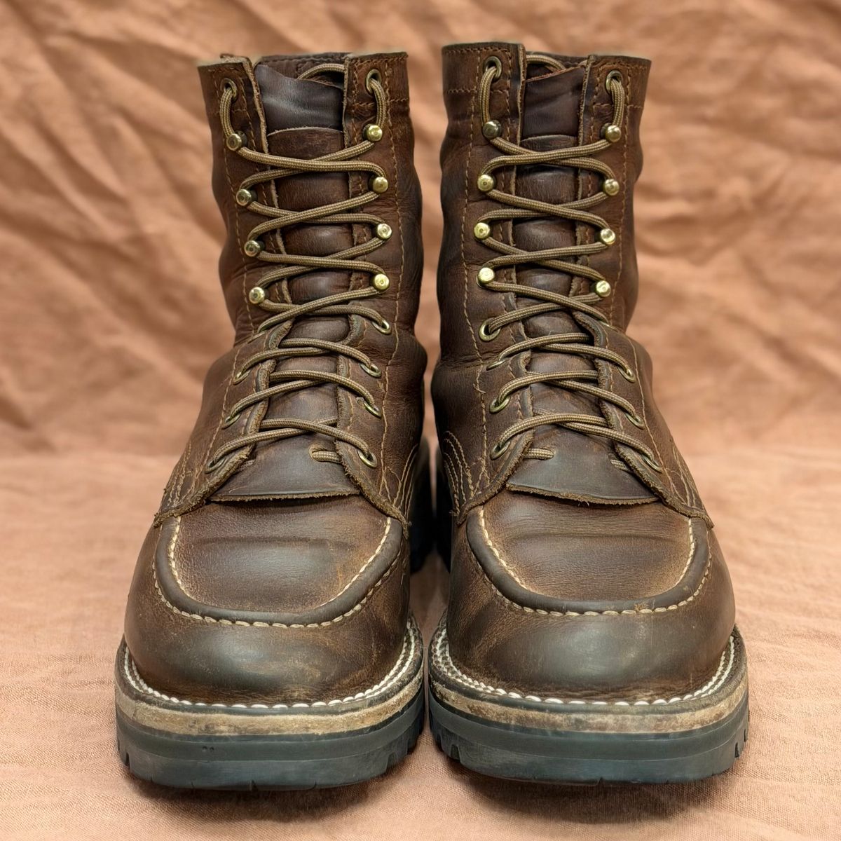 Photo by ElectricElephant on December 5, 2025 of the Nicks Moc Toe in Horween Predator Toasted Coconut.