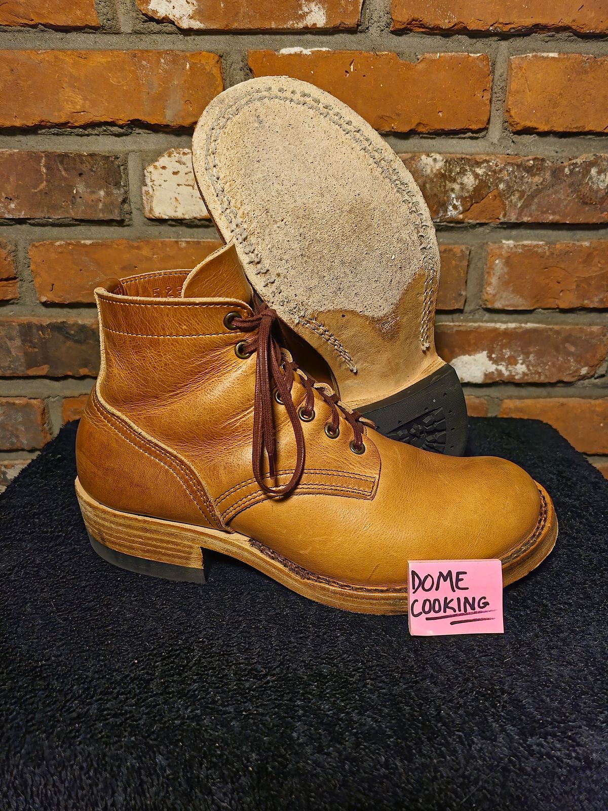 Photo by sub_machinist on November 6, 2025 of the Nicks Ivan in Horween Light Natural Dublin.