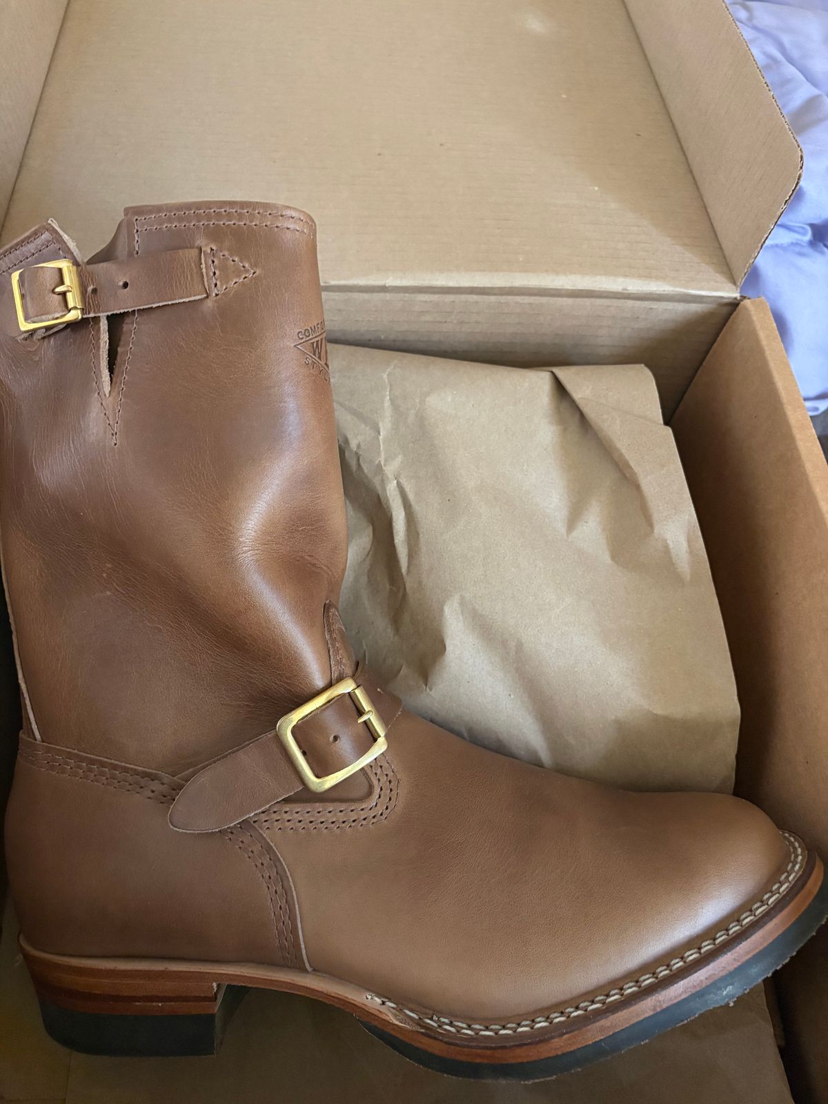 Photo by CulinaryQUEDawg on June 10, 2026 of the Wesco Mister Lou in Horween Colvados Chromexcel.