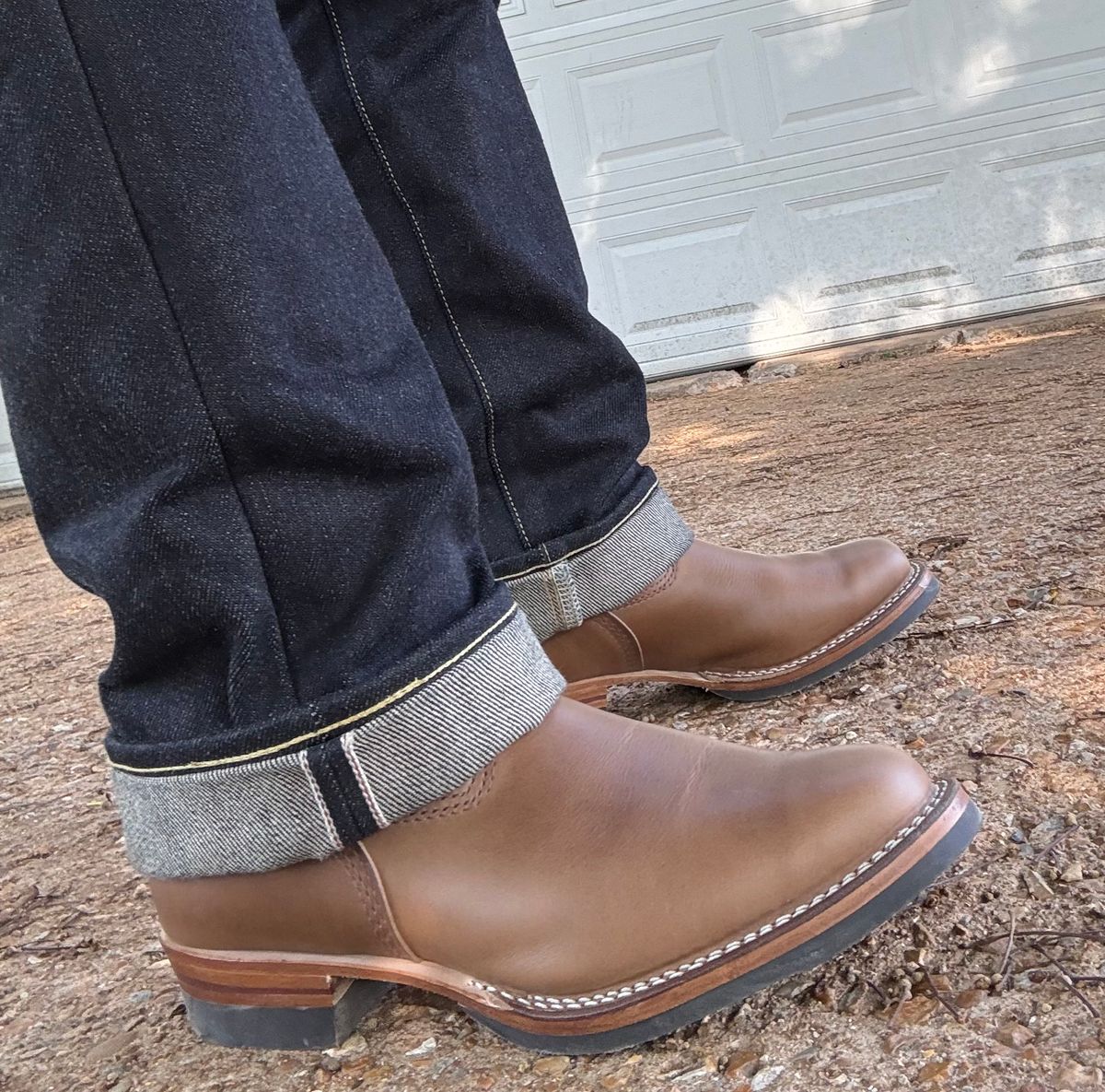 Photo by CulinaryQUEDawg on June 11, 2026 of the Wesco Mister Lou in Horween Colvados Chromexcel.