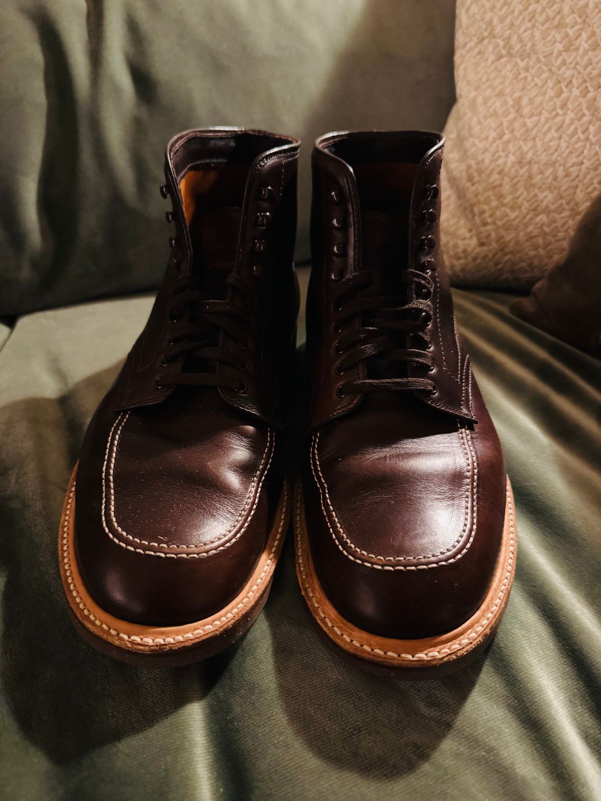 Photo by BlueMtn on November 6, 2025 of the Alden Indy Boot in Horween Brown Chromexcel.