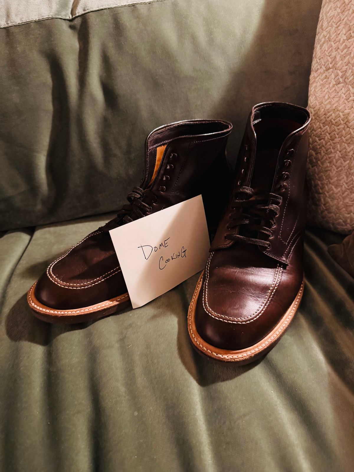 Photo by BlueMtn on November 6, 2025 of the Alden Indy Boot in Horween Brown Chromexcel.