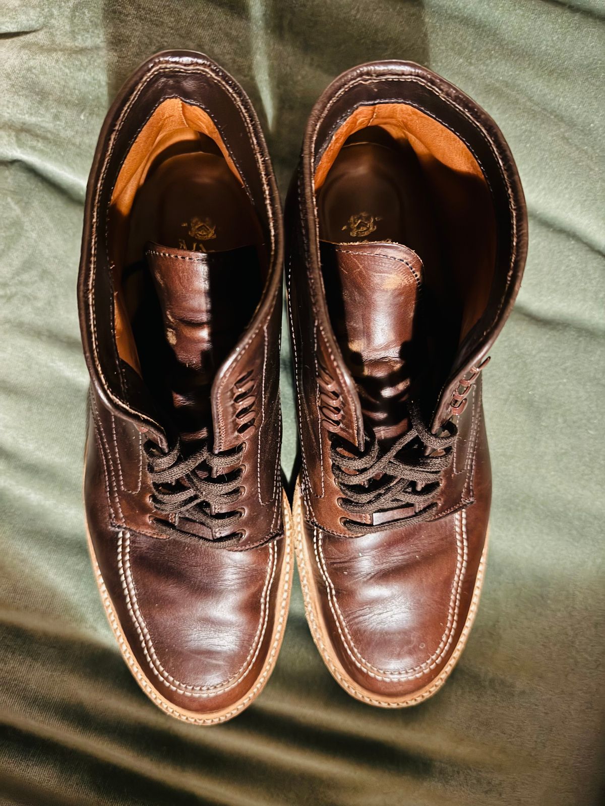 Photo by BlueMtn on November 6, 2025 of the Alden Indy Boot in Horween Brown Chromexcel.