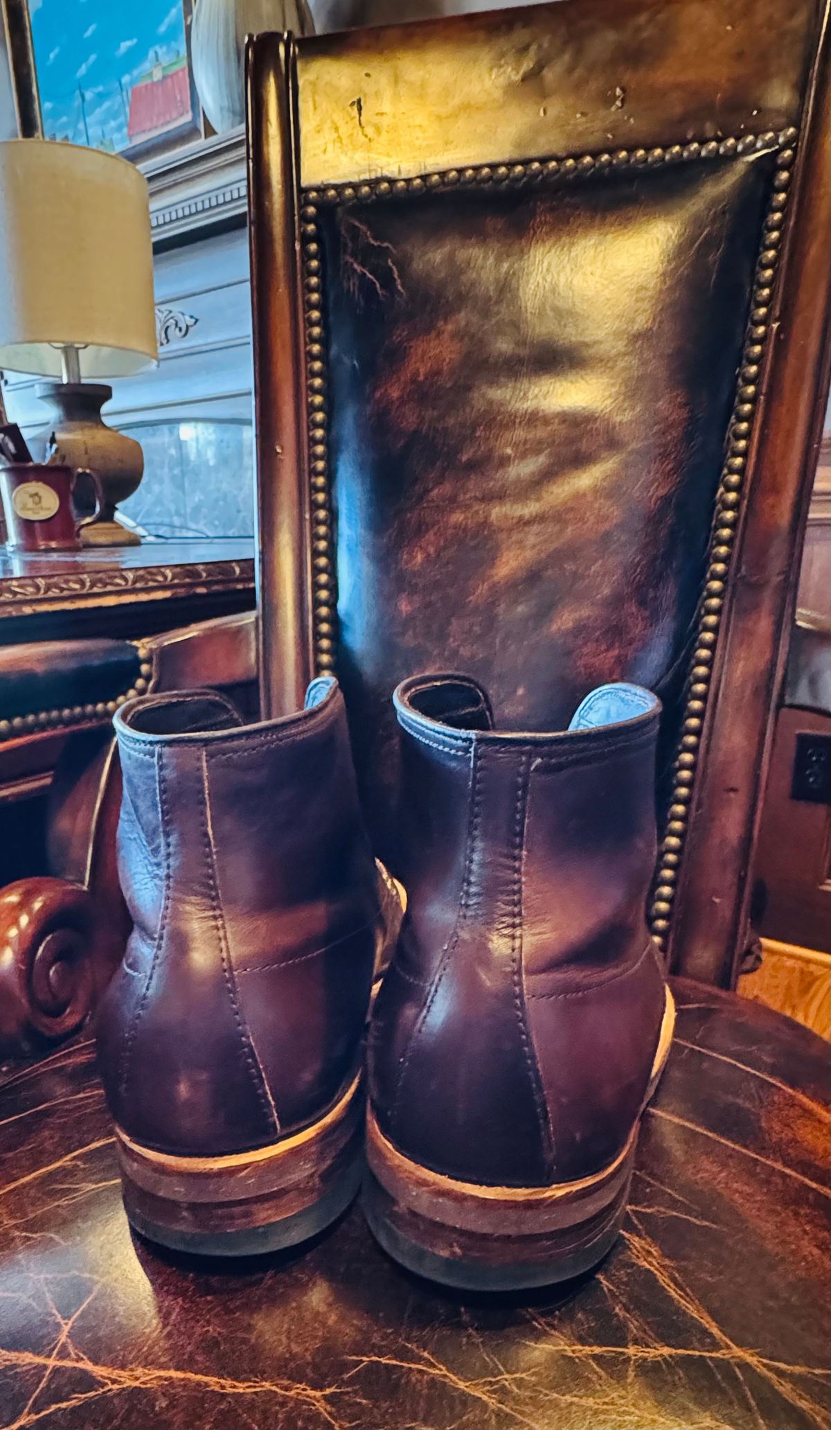 Photo by BlueMtn on February 1, 2026 of the Alden Indy Boot in Horween Brown Chromexcel.